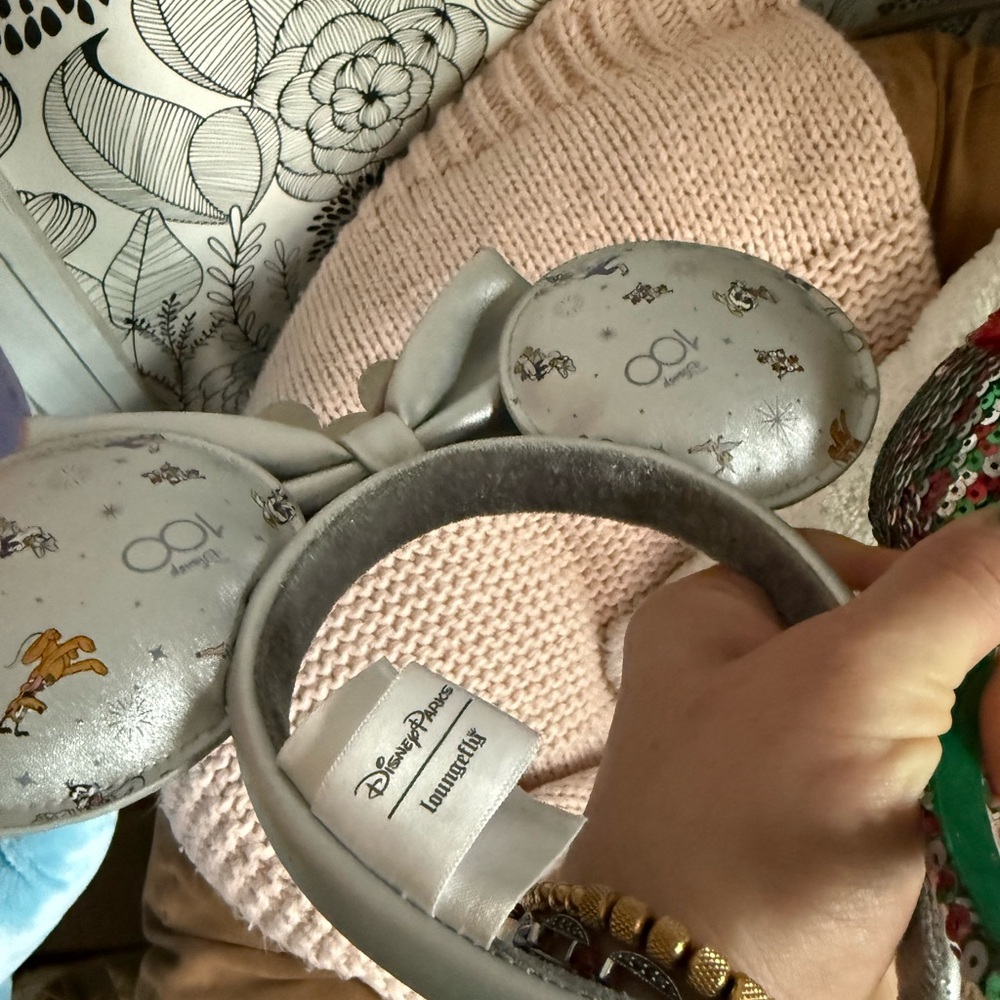 Disney Mickey Mouse Headbands- Silver LOUNGEFLY Anniversary Edition - Picture 5 of 5